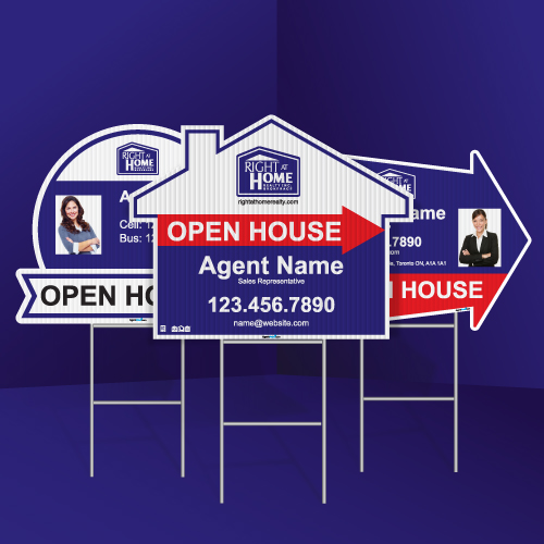 Directional Signs (Shaped) - Right at Home 