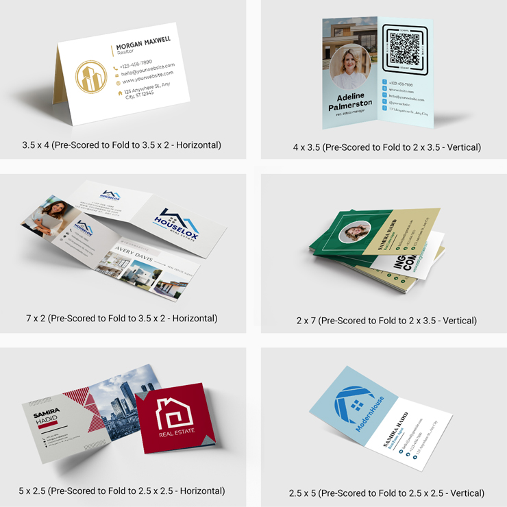 Folded Business Cards