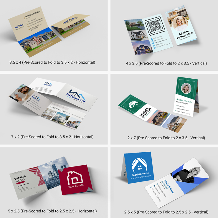 Folded Business Cards