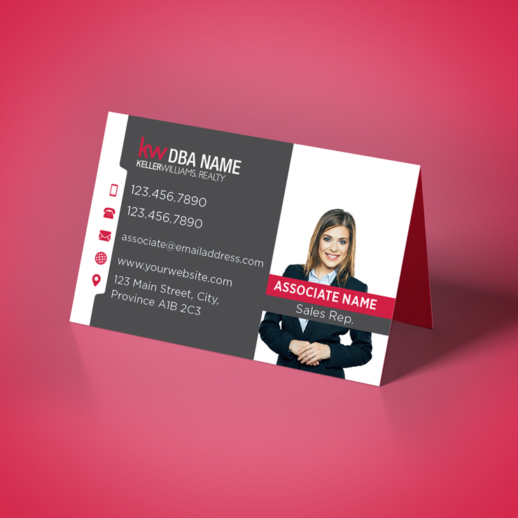 Keller Williams Folded Business Cards
