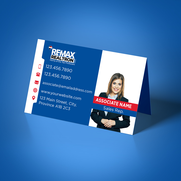 REMAX REALTRON Folded Business Cards
