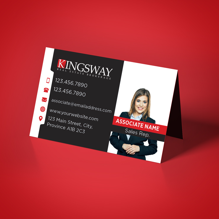 Kingsway Folded Business Cards