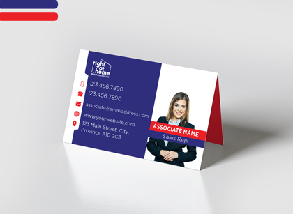 Right at Home Folded Business Cards Folded Business Cards - Right at Home