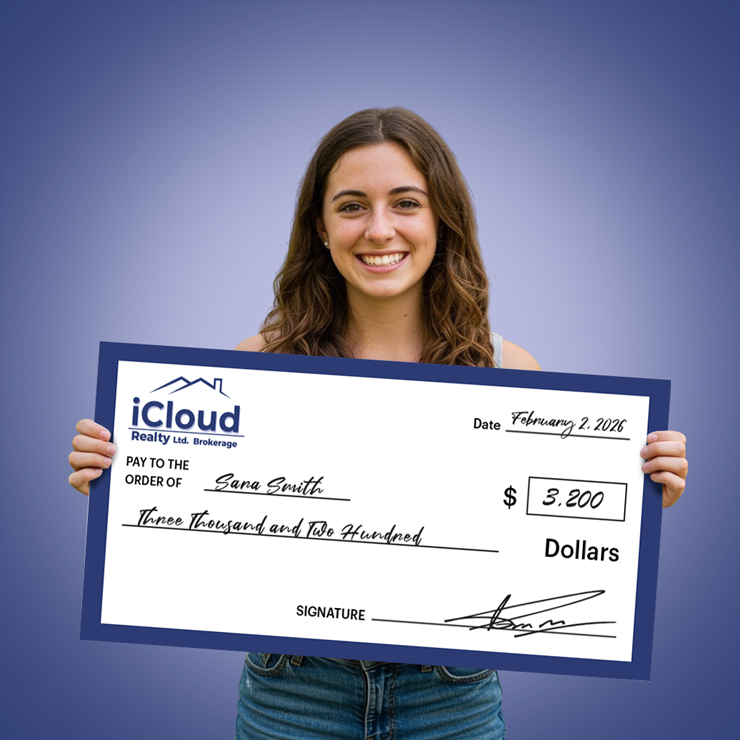 iCloud Realty Giant Cheques