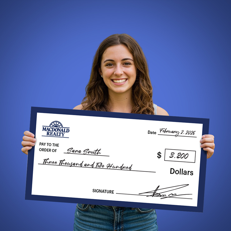 Macdonald Realty Giant Cheques