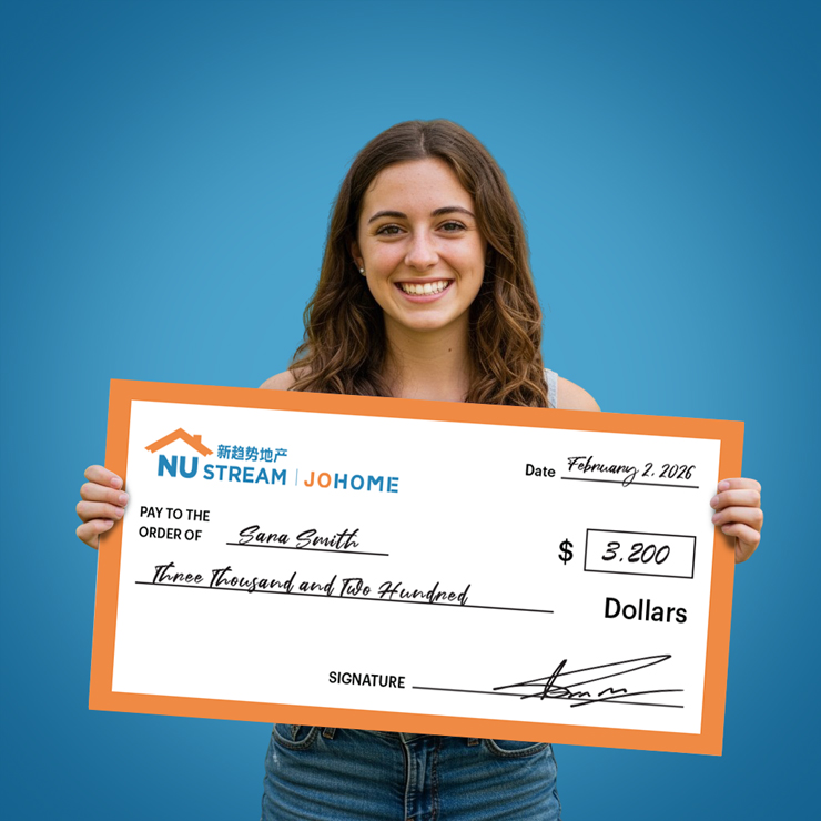 NU STREAM Giant Cheques