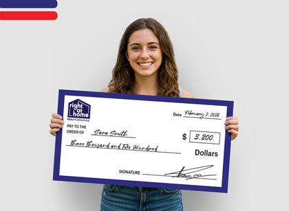 Right at Home Giant Cheques