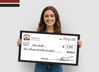 JDL Giant Cheques