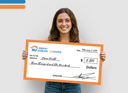 NU STREAM Giant Cheques