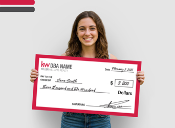 Keller Williams Giant Cheques