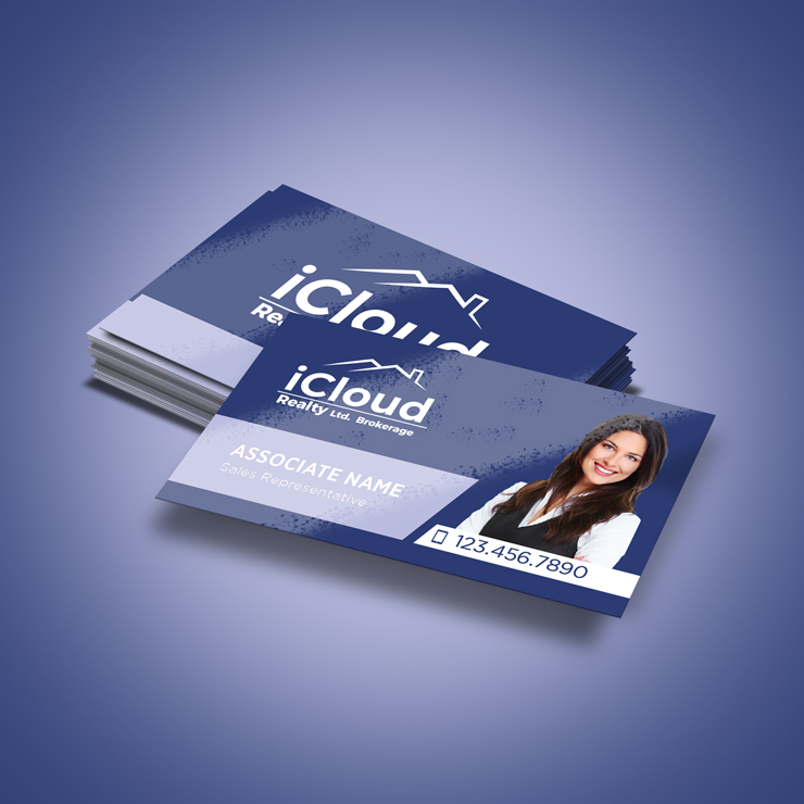 iCloud Realty High Gloss UV Business Cards