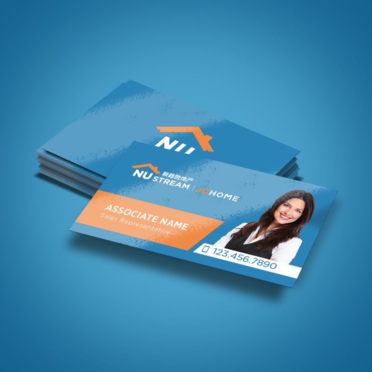 NU STREAM High Gloss UV Business Cards
