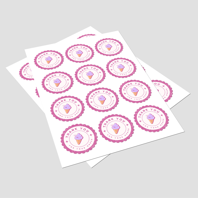 Custom Shaped Sheet Labels