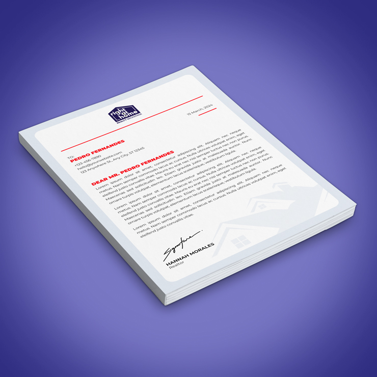 Right at Home Letterheads Letterheads - Right at Home