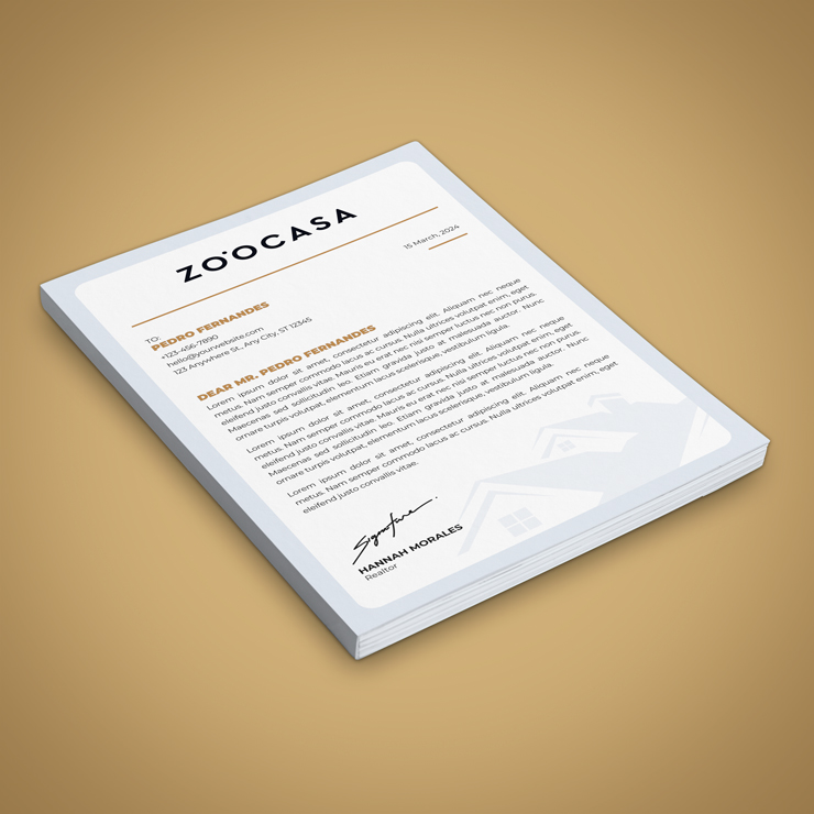 Zoocasa Letterheads Letterheads - Zoocasa