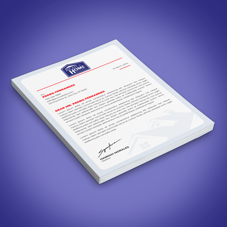 Letterheads - Right at Home