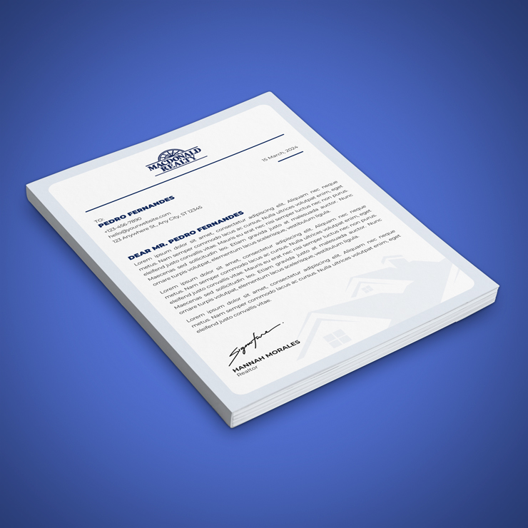 Macdonald Realty Letterheads Letterheads - Macdonald Realty
