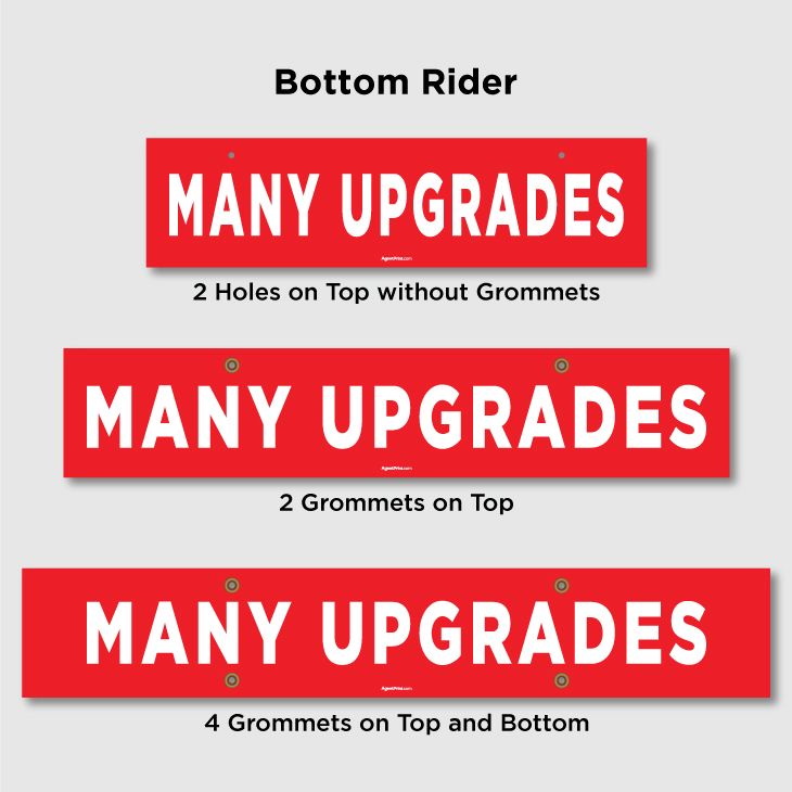 MANY UPGRADES Riders