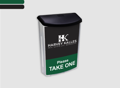Outdoor Brochure Boxes Brochure Boxes - Harvey Kalles Real Estate