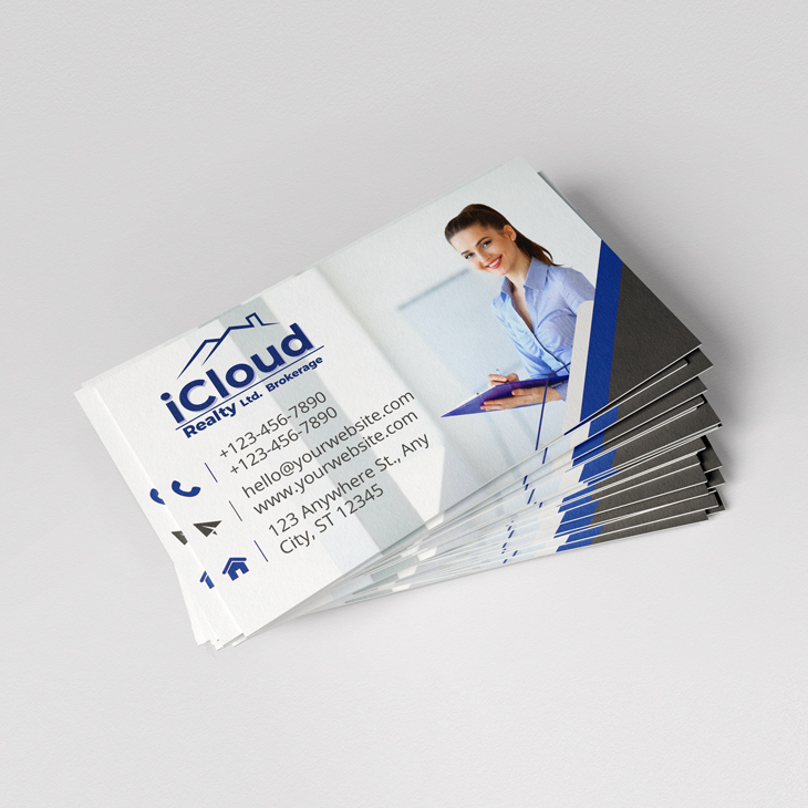 iCloud Realty Premium Soft Touch Business Cards