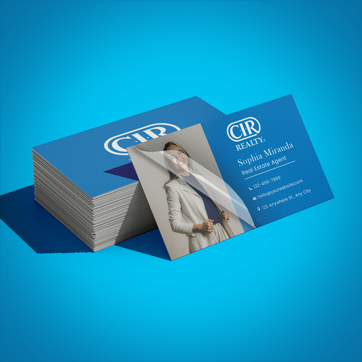 Premium Soft Touch Business Cards - CIR Realty