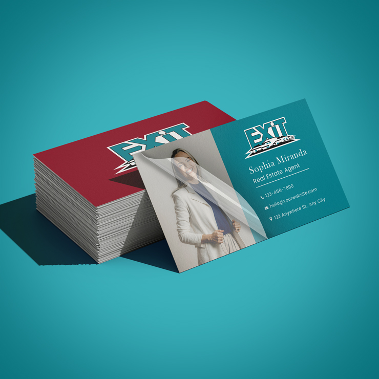 Premium Soft Touch Business Cards - Exit Realty