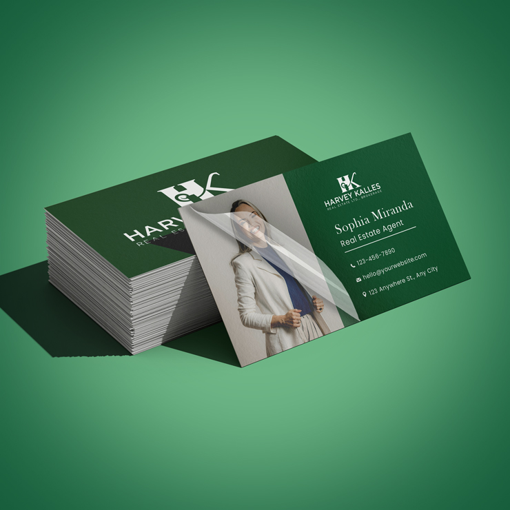 Premium Soft Touch Business Cards - Harvey Kalles Real Estate