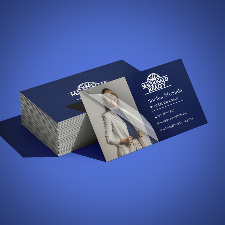 Premium Soft Touch Business Cards - Macdonald Realty