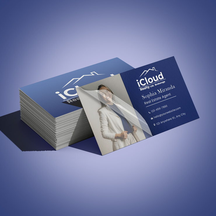 iCloud Realty Premium Soft Touch Business Cards