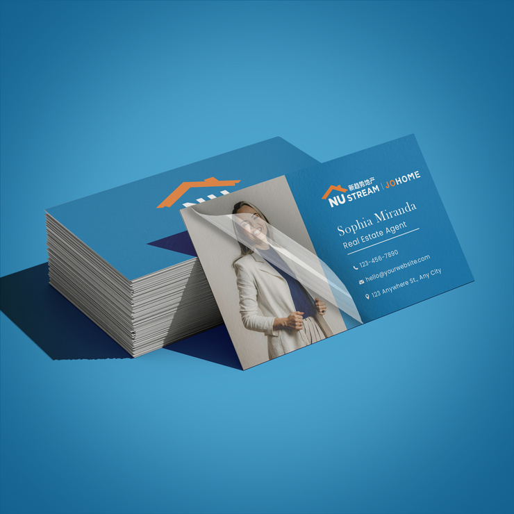 NU STREAM Premium Soft Touch Business Cards