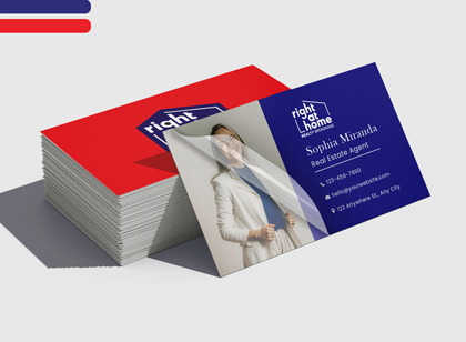 Right at Home Premium Soft Touch Business Cards Premium Soft Touch Business Cards - Right at Home