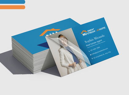 NU STREAM Premium Soft Touch Business Cards