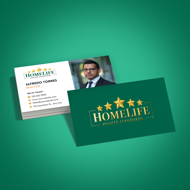 Homelife Raised Foil Business Cards Raised Silver Foil Business Cards - Homelife