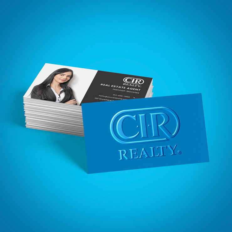 CIR Realty Raised Spot UV Business Cards Raised Spot UV Business Cards - CIR Realty