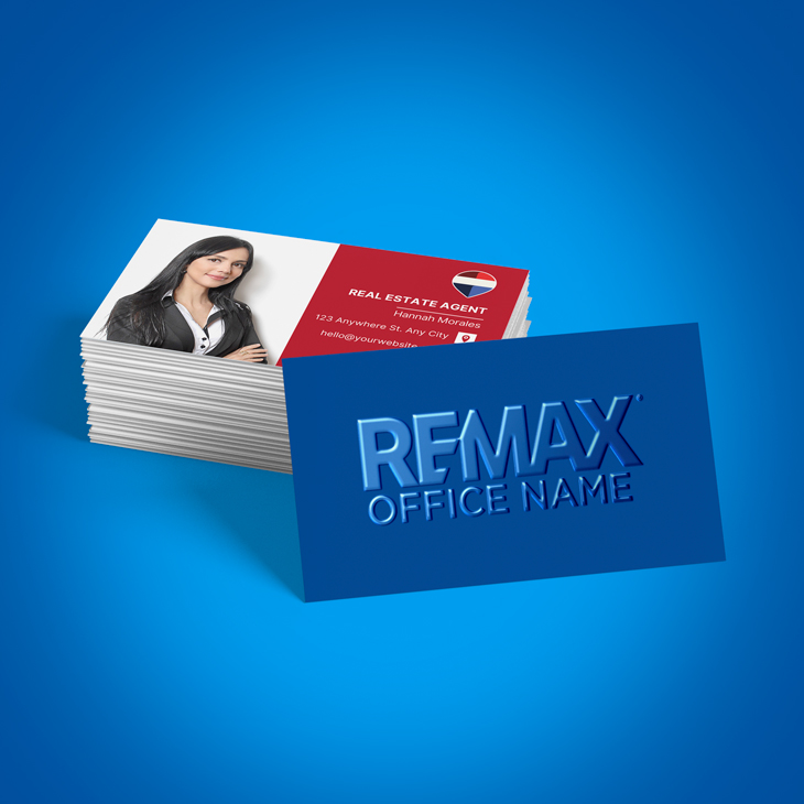 REMAX Raised Spot UV Business Cards Raised Spot UV Business Cards - REMAX