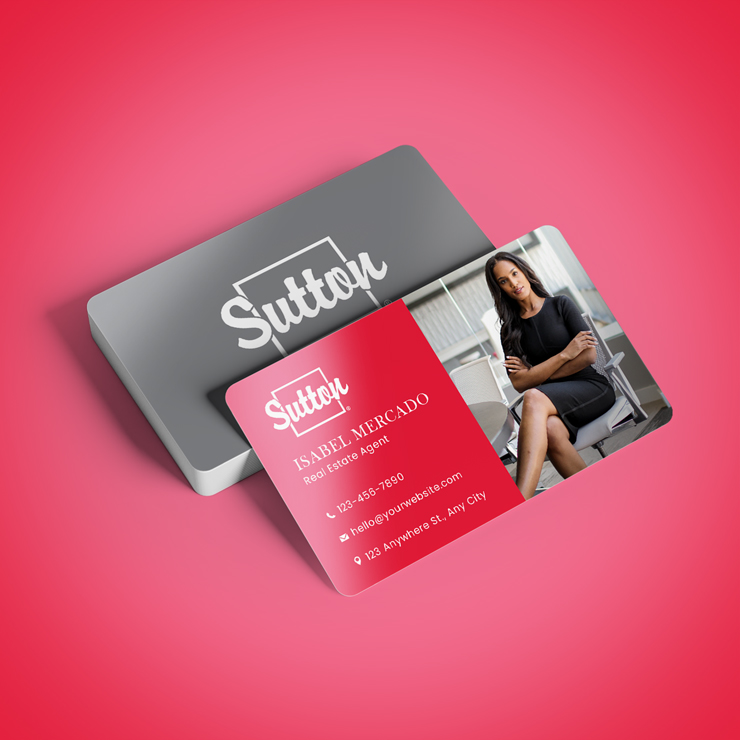 Sutton Semi Gloss Business Cards Semi Gloss Business Cards - Sutton