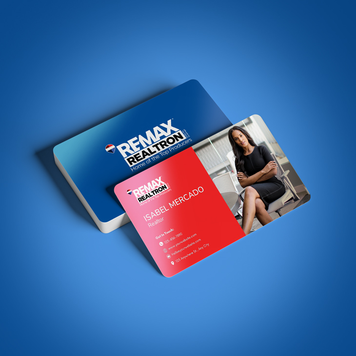Semi Gloss Business Cards - REMAX REALTRON