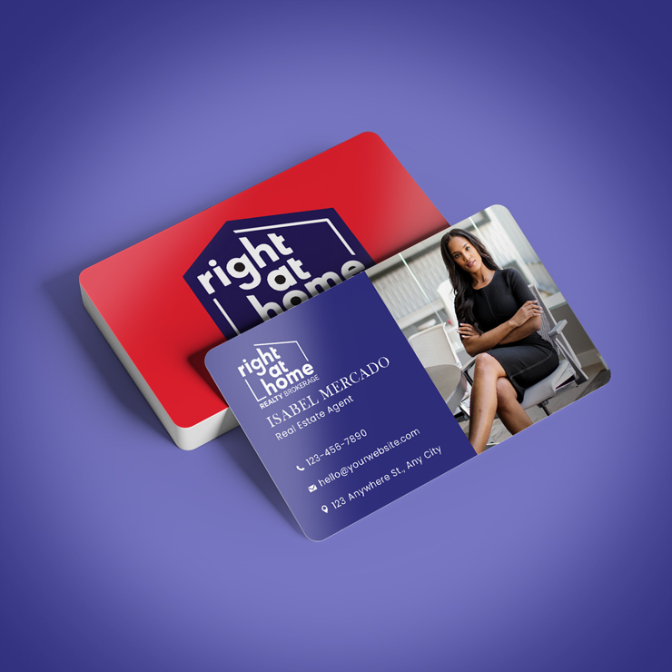 Semi Gloss Business Cards - Right at Hom