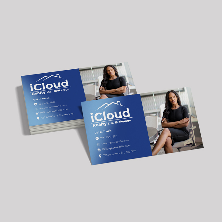 iCloud Realty Semi Gloss Business Cards