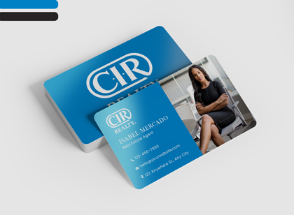 Semi Gloss Business Cards - CIR Realty	