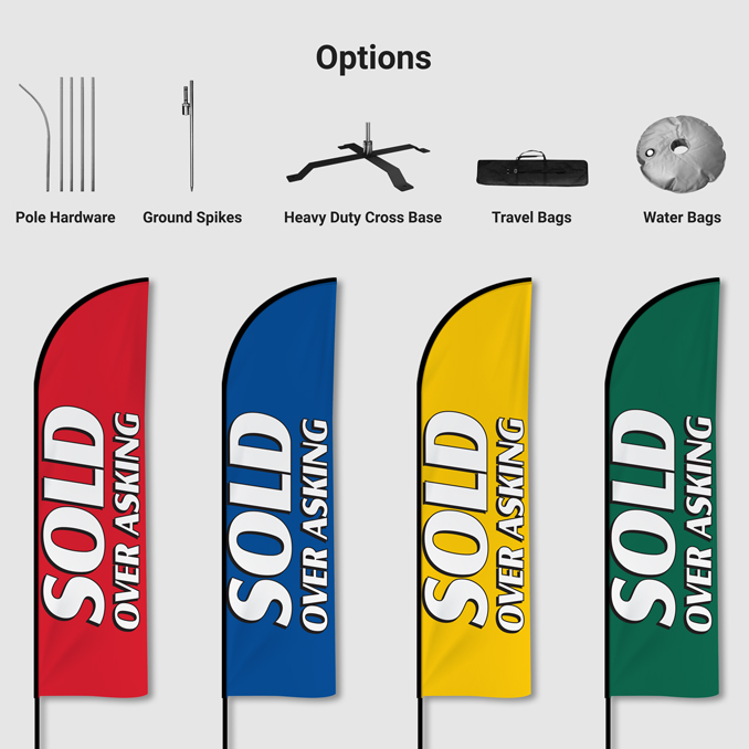 Sold Over Asking Stock Flags - ButterflyGP