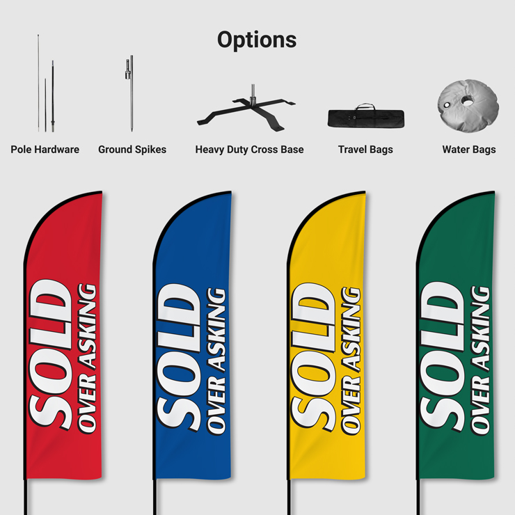 SOLD OVER ASKING Flags Sold Over Asking Stock Flags