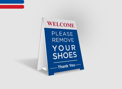 tock Remove Shoes Signs - REMAX