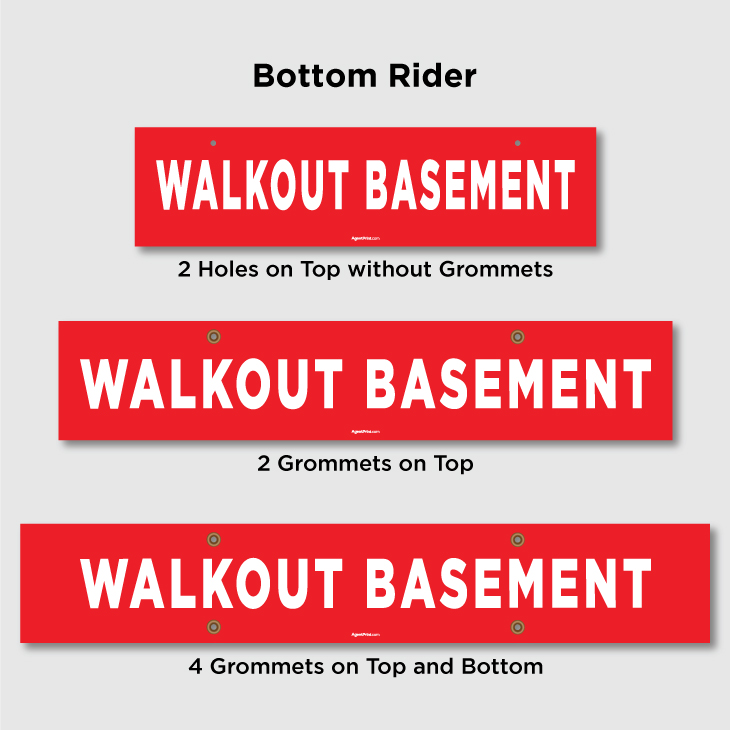WALKOUT BASEMENT Riders