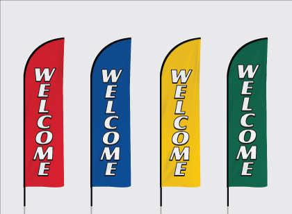 Welcome Stock Flags - ButterflyGP