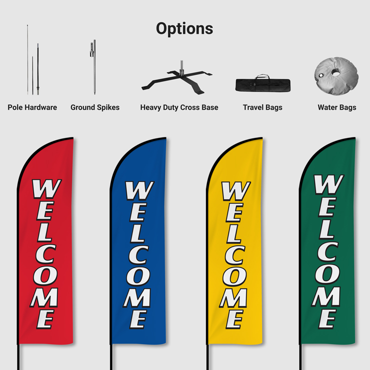 Welcome Stock Flags - ButterflyGP