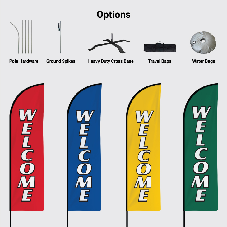 Welcome Stock Flags - Agentprint