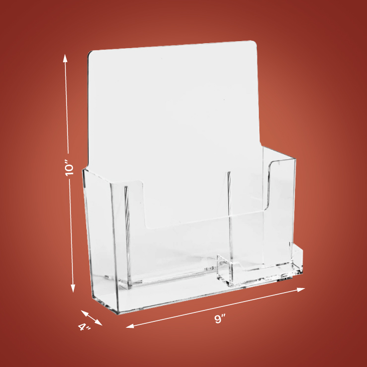 Brochure-Holder-with-Business-Card-Pocket-1