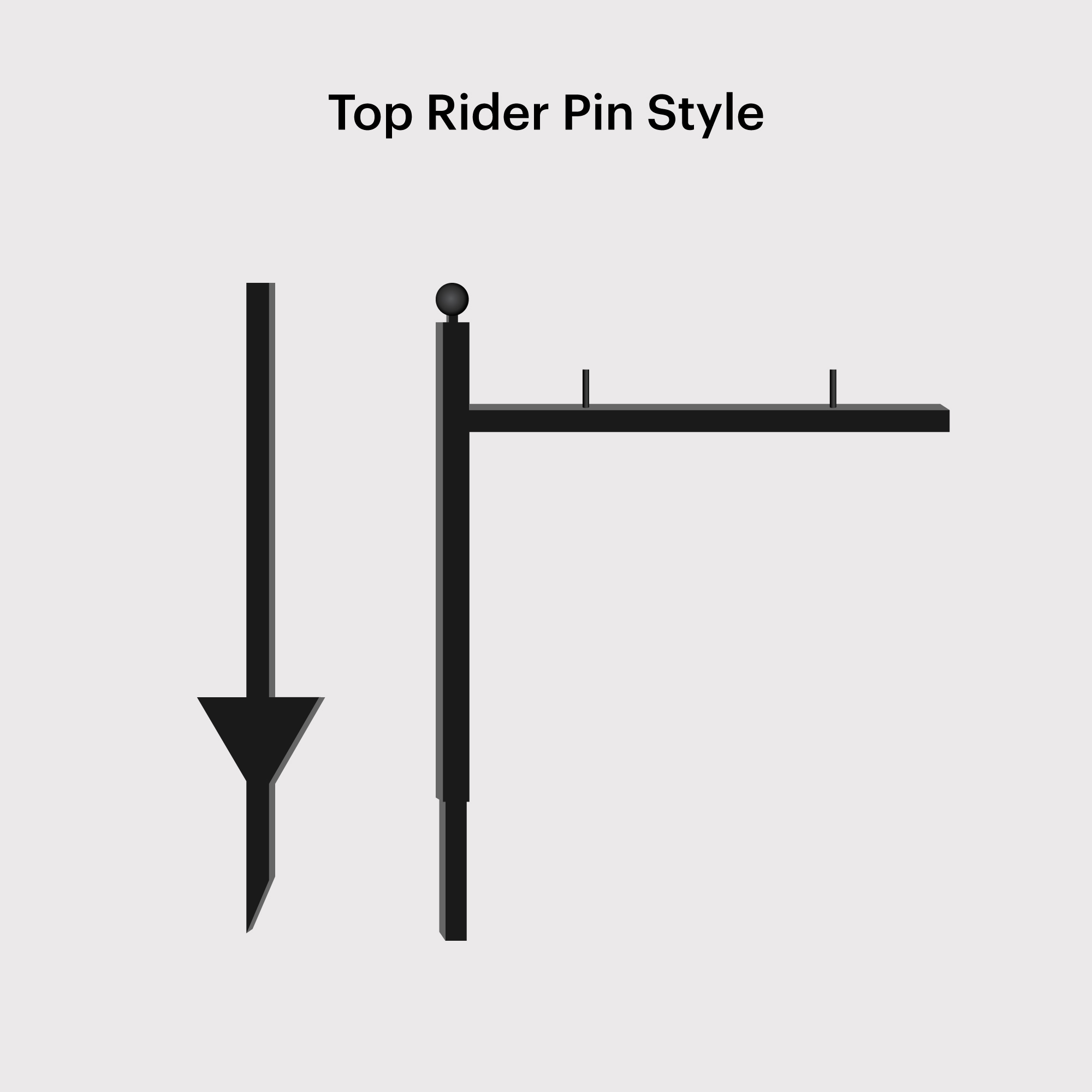 Metal-post-Top-Rider-Pin-Style