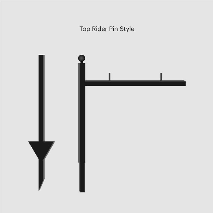 Metal-post-Top-Rider-Pin-Style